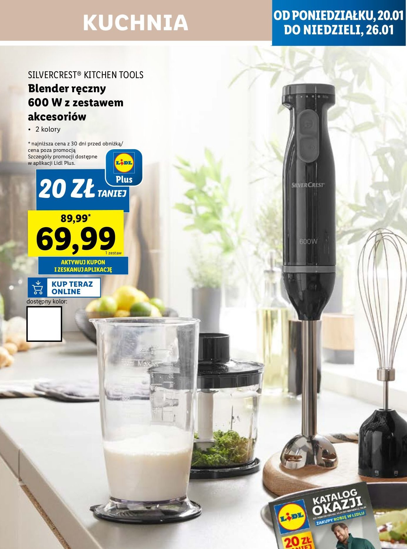 Blender 600 w Silvercrest promocja w Lidl