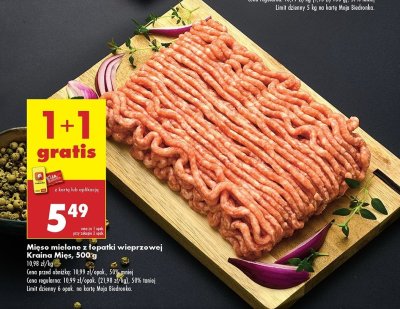 Mi臋so mielone z 艂opatki wieprzowej Kraina mi臋sa promocja