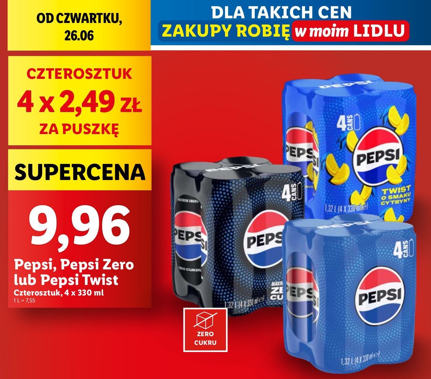 Napój Pepsi twist promocja w Lidl