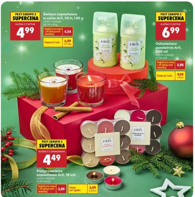 Świeca zapachowa w szkle Arli, 30 h, 130 g różne rodzaje promocja w Biedronka