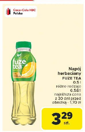 Herbata mrożona green citrus Fuzetea promocja