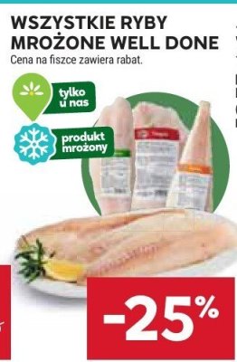 Wszystkie ryby mrożone Well Done promocja w Stokrotka