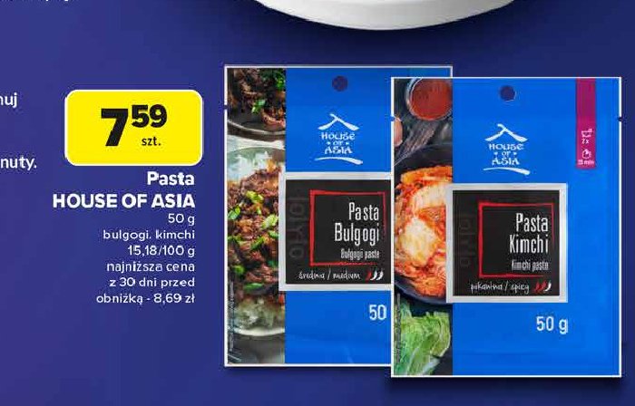 Pasta bulgogi House of asia promocja w Carrefour Market