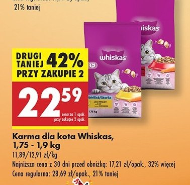 Karma dla kota z pyszn膮 wo艂owin膮 Whiskas promocja