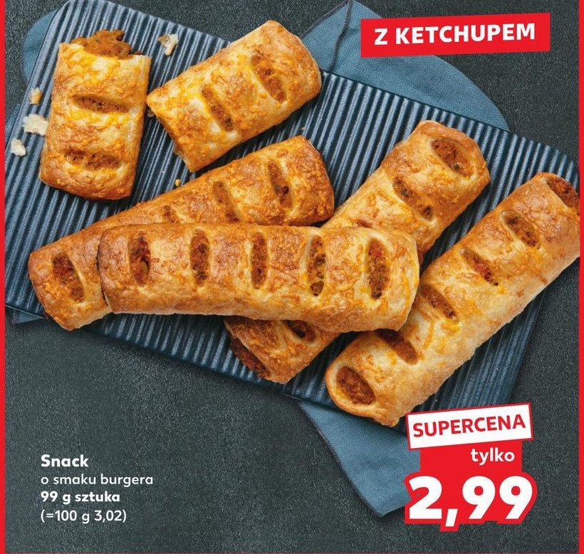 Snack o smaku burgera promocja