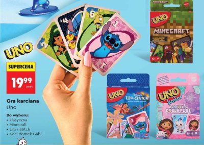 Gra karciana Uno Lilo i Stitch promocja w Biedronka