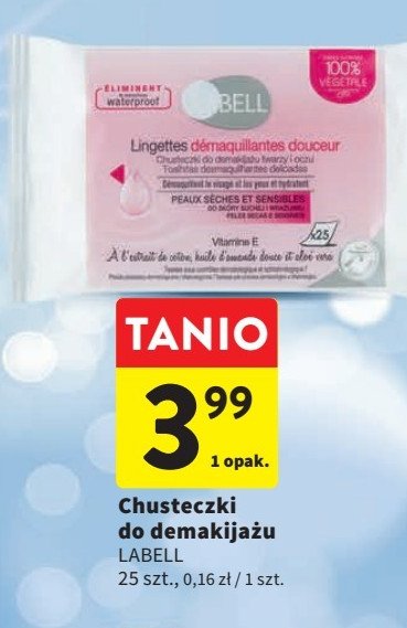 Chusteczki do demakijażu Labell promocja