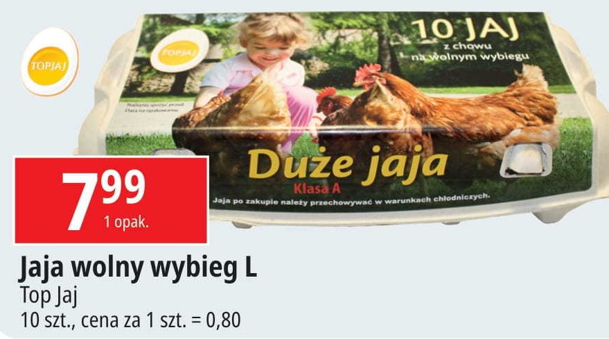 Jaja z wolnego wybiegu kl. l promocja