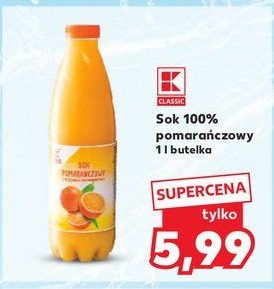 Sok pomarańczowy 100 % K-classic promocja