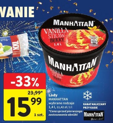 Lody Manhattan promocja w Intermarche