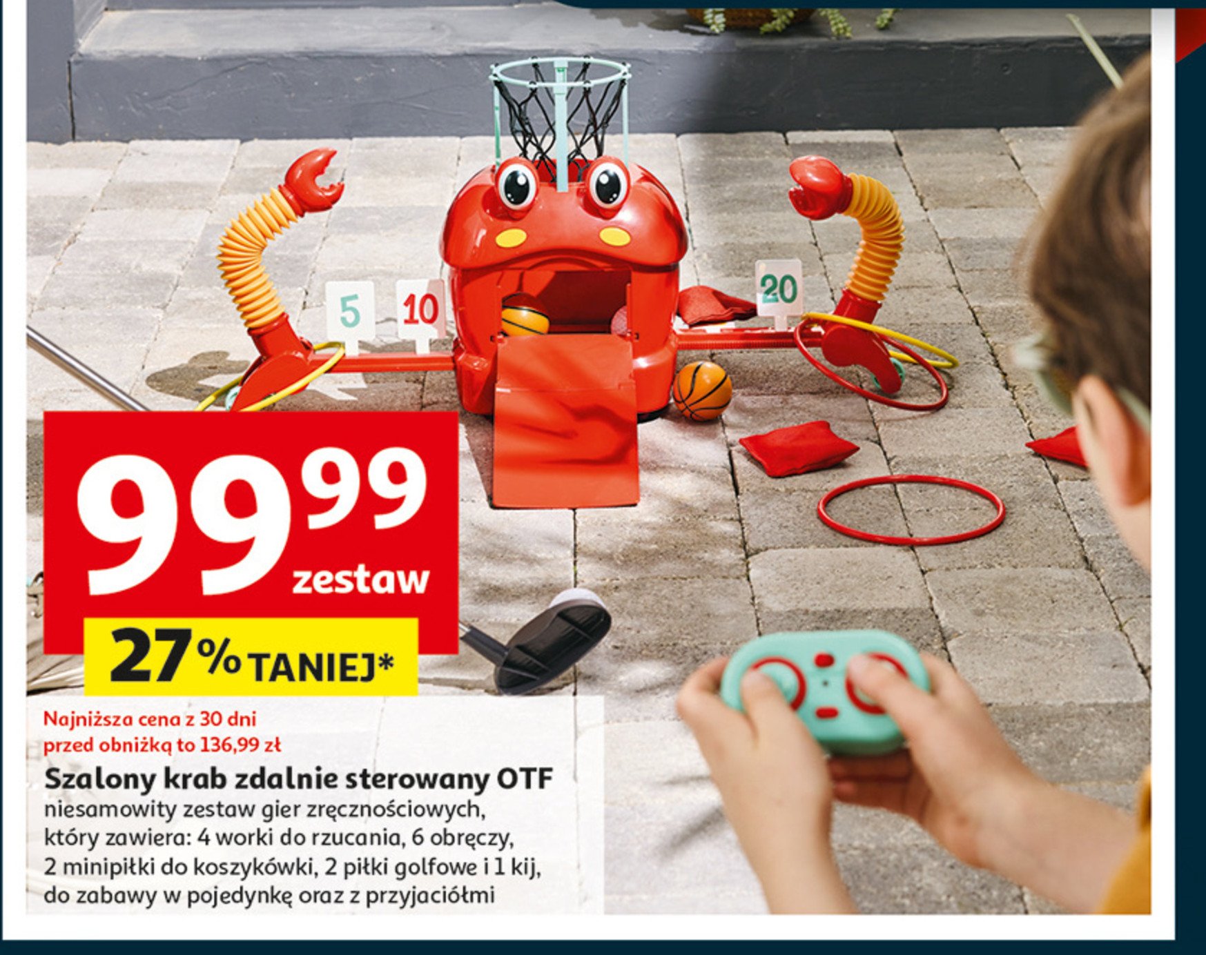 Krab zdalnie sterowany One two fun promocja w Auchan