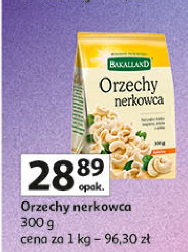 Orzechy nerkowca Bakalland promocja w Auchan