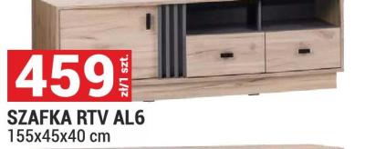 Szafka RTV AL6 155x45x40 cm promocja w Merkury Market