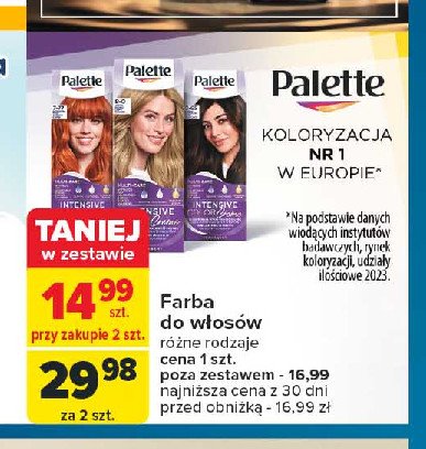 Farba do włosów 3-65 ciemna czekolada Palette intensive color creme promocja