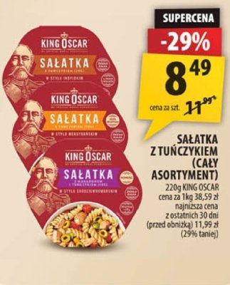 Sałatka z tuńczykiem (cały asortyment) King Oscar promocja w Arhelan