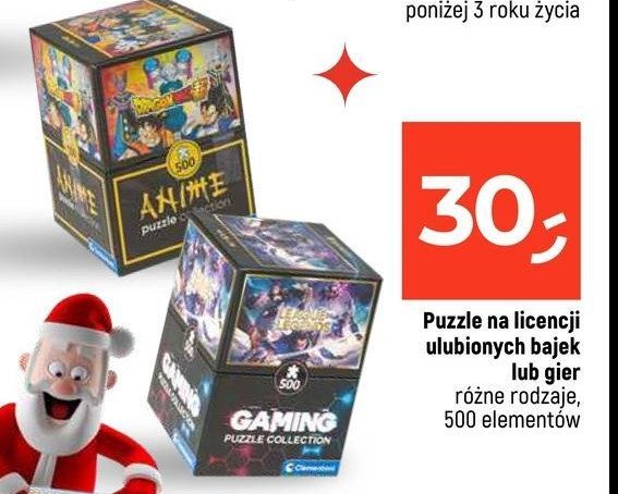 Puzzle 500 el. anime Clementoni promocja w Dealz