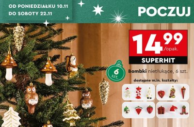Bombki nietłukące 6 szt. promocja w Biedronka