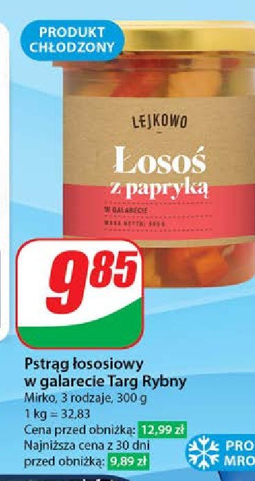 Pstrąg łososiowy z papryką Lejkowo promocja w Dino