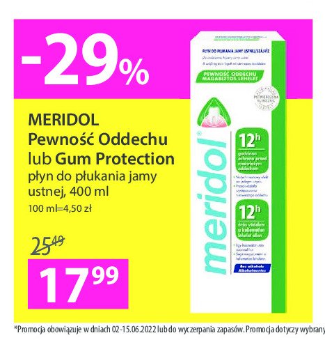 Płyny do płukania gum protection Meridol promocja