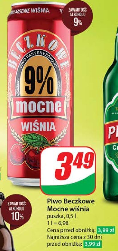 Piwo Beczkowe mocne 9% wi艣niowe promocja