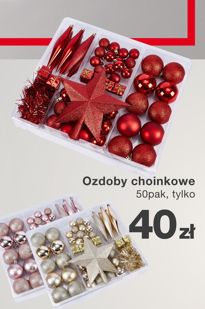 Ozdoby choinkowe promocja