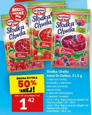 Słodka Chwila kisiel Dr.Oetker, 31,5 g (różne smaki) promocja w Twój Market