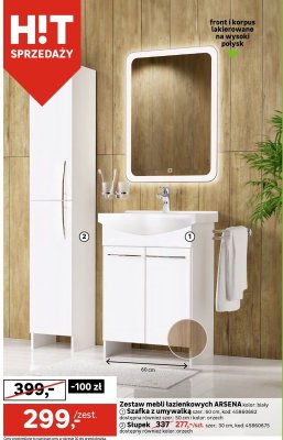 Szafka z umywalką szer: 60 cm promocja w Leroy Merlin