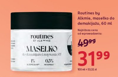 Masełko do demakijażu Routines promocja