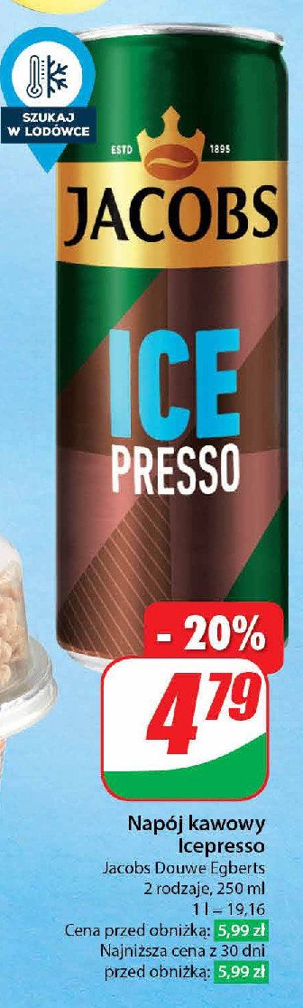 Napój kawowy classic JACOBS ICE PRESSO promocja