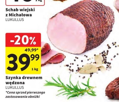 Schab wiejski z Michałowa LUKULLUS promocja w Intermarche