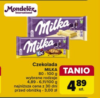 Czekolada MILKA TUC promocja