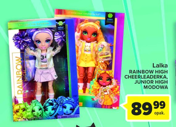 Lalka cheerleaderka rainbow high violet willow promocja