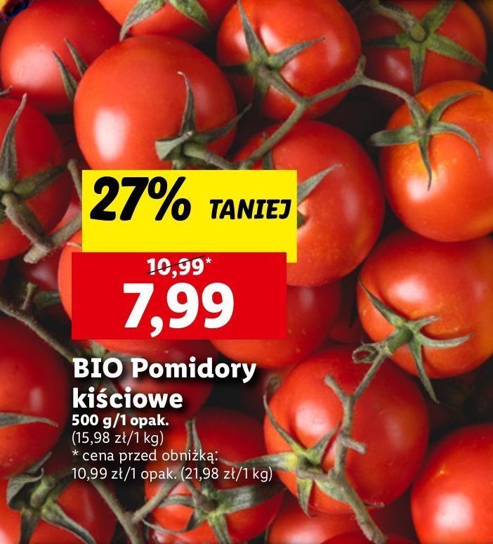 Pomidory kiściowe promocja