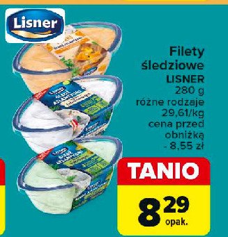 Filety śledziowe w sosie musztardowym Lisner promocja