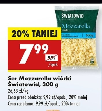 Ser mozzarella wiórki Światowid promocja