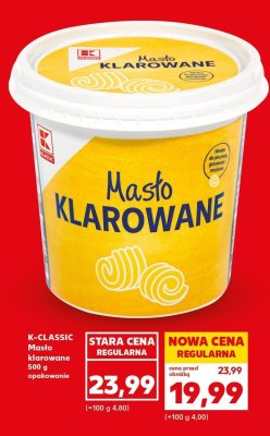 Masło klarowane 500 g K-Classic promocja w Kaufland