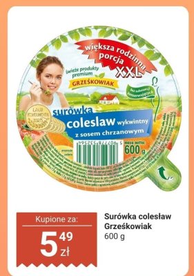 Surówka coleslaw  promocja w Dino