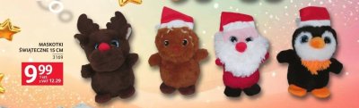 Maskotki Świąteczne 15 cm promocja w Selgros