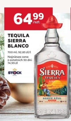 Tequila Blanco Sierra promocja w Stokrotka