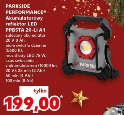 Akumulatorowy reflektor LED PPBSTA 20-Li A1 promocja w Kaufland