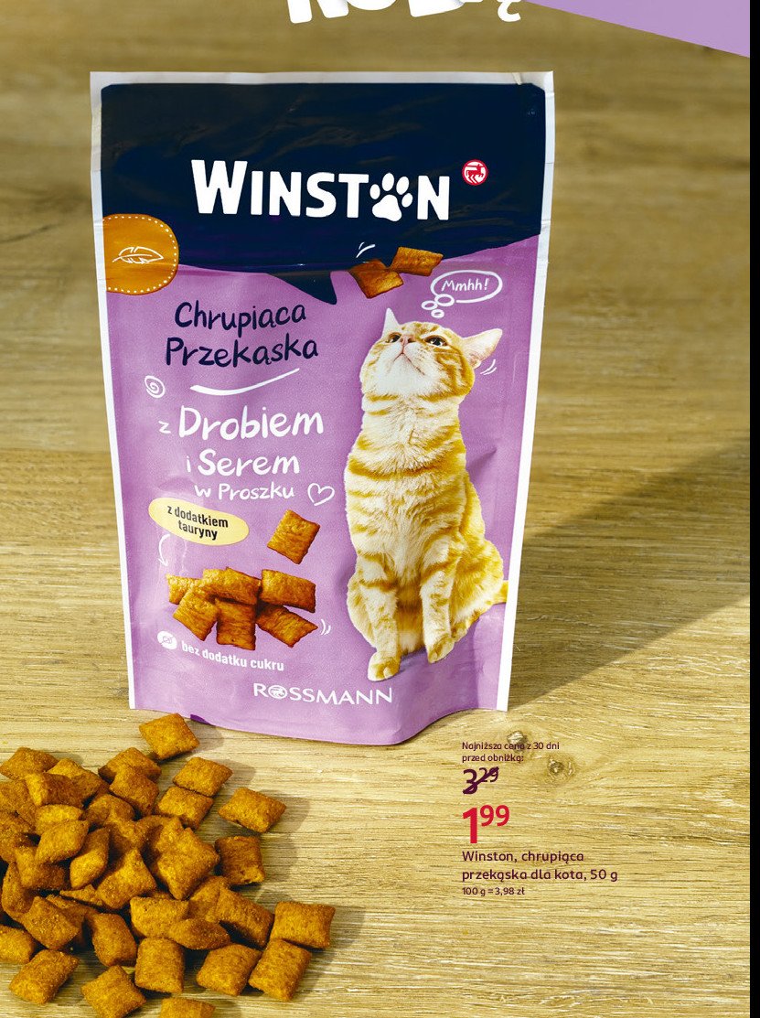 Chrupki z serem i drobiem Winston promocja w Rossmann