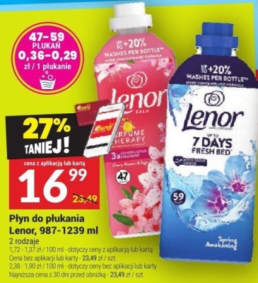 Płyn do płukania Lenor 987-1239 ml promocja w Twój Market
