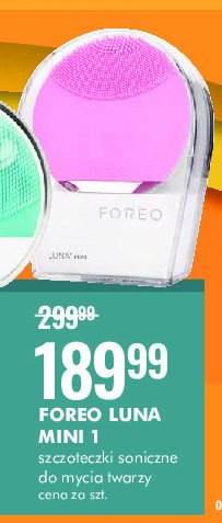 Szczoteczka soniczna do twarzy mini r贸偶owy Foreo luna promocja