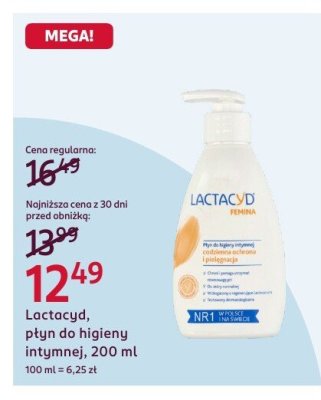 Płyn do higieny intymnej Lactacyd, 200 ml promocja w Rossmann