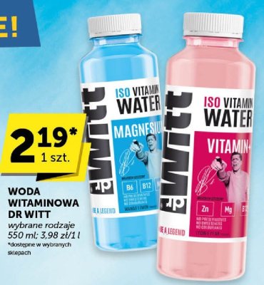 Woda witaminowa Dr Witt wybrane rodzaje promocja w ABC