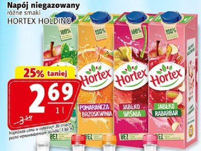 Napój niegazowany HORTEX HOLDING różne smaki promocja w Prim Market