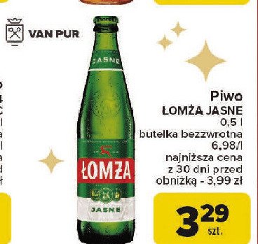 Piwo Łomża jasne pełne promocja