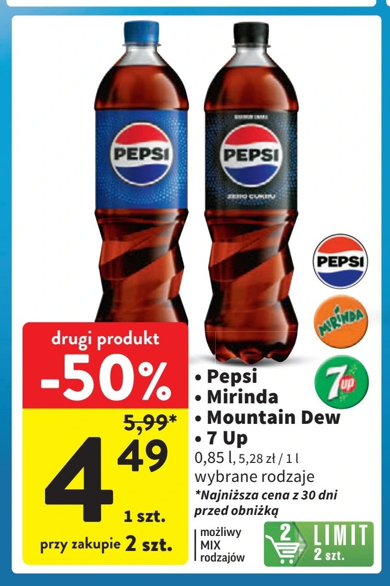 Napój orange Mirinda promocja w Intermarche