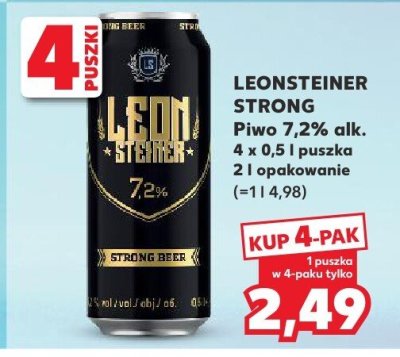 Piwo Strong promocja w Kaufland