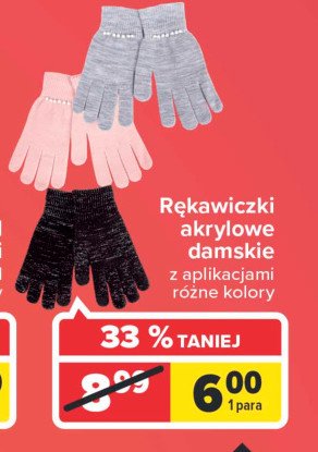 Rękawiczki akrylowe damskie promocja